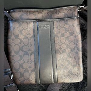 Coach Men’s Crossbody Messenger Bag in Brown and Black